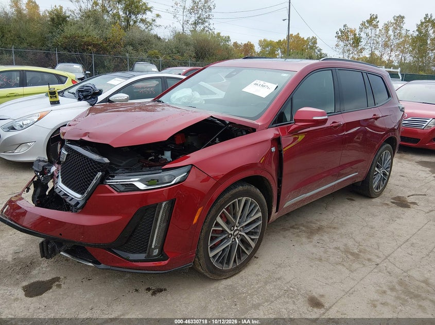 Vin: 1gykpgrs4pz187230, lot: 46830971, cadillac xt6 awd sport 20232