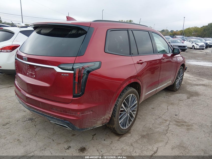 Vin: 1gykpgrs4pz187230, lot: 46830971, cadillac xt6 awd sport 20234