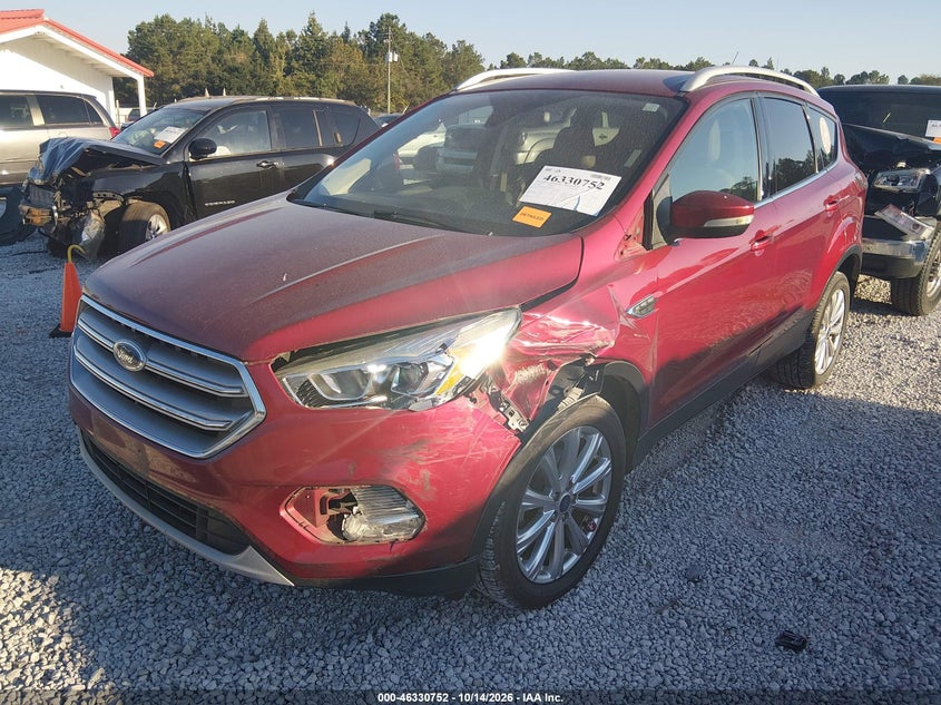 Vin: 1fmcu0jd1hub12423, lot: 46831005, ford escape titanium 20172