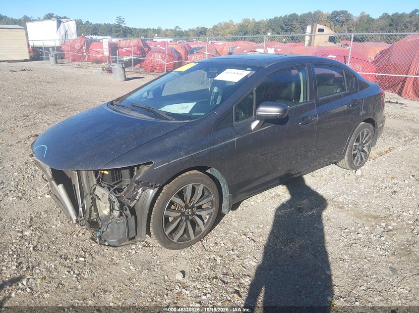 Vin: 19xfb2f97ee079705, lot: 46831079, honda civic ex-l 20142