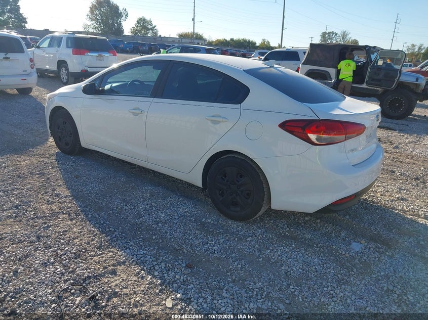 Vin: 3kpfk4a70he014250, lot: 46831104, kia forte lx 20173