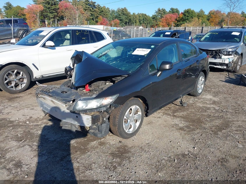 Vin: 2hgfb2f50dh561451, lot: 46831105, honda civic lx 20132