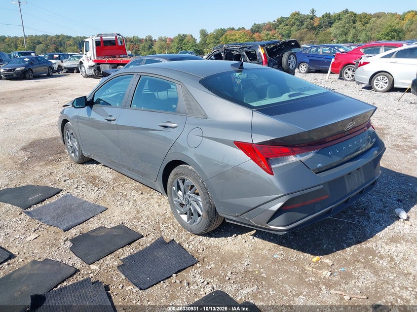 Vin: kmhlm4dj6su126401, lot: 46831184, hyundai elantra hybrid blue 20253