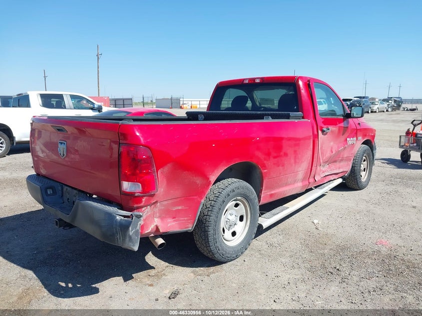 Vin: 3c6jr6dtxgg220826, lot: 46831209, ram 1500 tradesman 20164