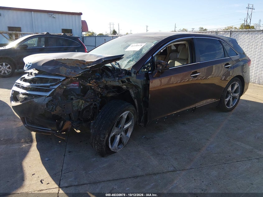 Vin: 4t3zk3bb7du062305, lot: 46831232, toyota venza xle v6 20132