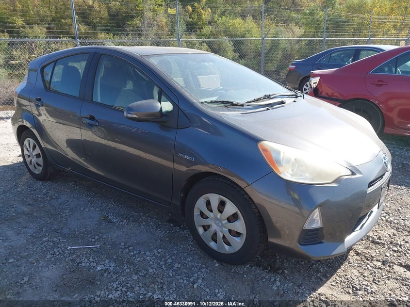 Vin: jtdkdtb3xc1501904, lot: 46831246, toyota prius c three 2012 img_1