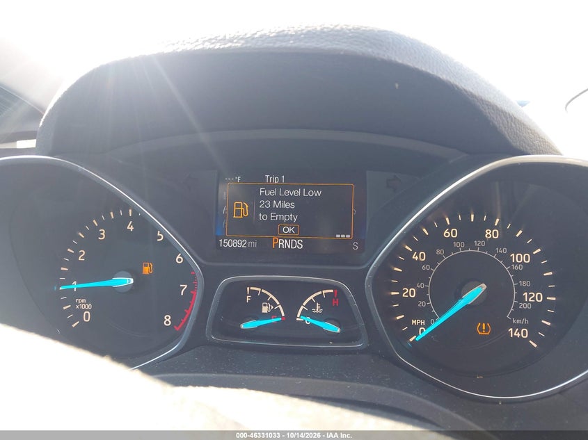 Vin: 1fmcu0gd9hua84359, lot: 46831286, ford escape se 20172