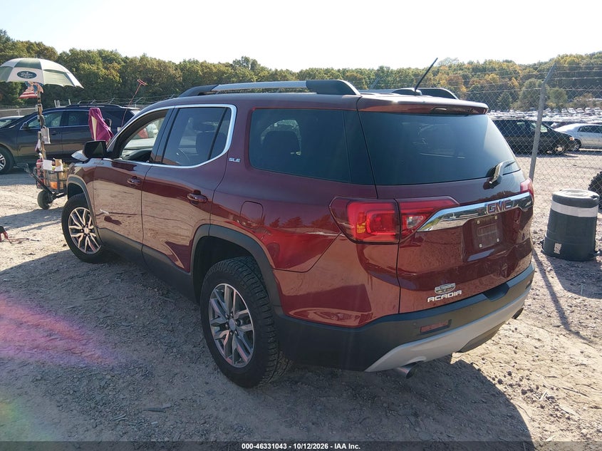 Vin: 1gkknllsxhz319250, lot: 46831296, gmc acadia sle-2 20173