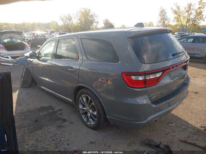 Vin: 1c4sdjct0lc130582, lot: 46831332, dodge durango r/t 20203
