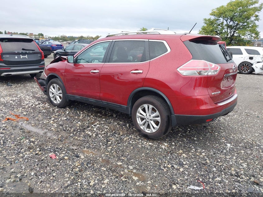 Vin: 5n1at2mv0fc913812, lot: 46831334, nissan rogue sv 20153