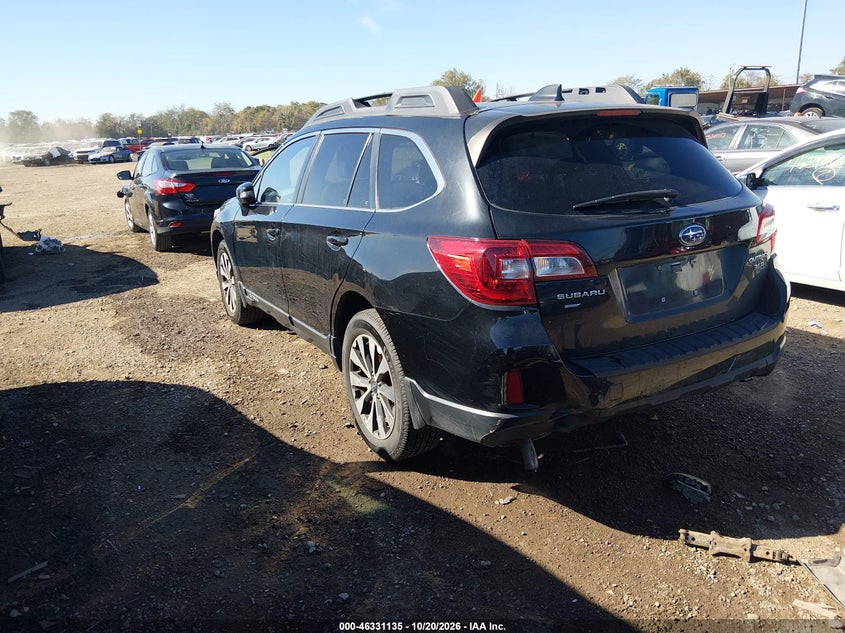 Vin: 4s4bsenc3g3277667, lot: 46831389, subaru outback 3.6r limited 20163