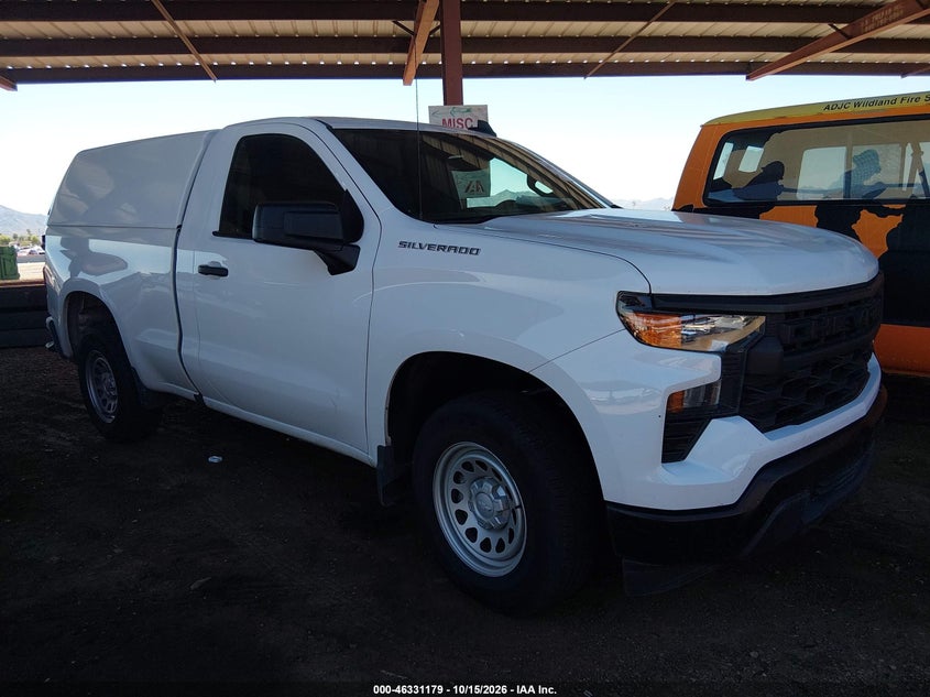 Vin: 3gcnaaek2pg339738, lot: 46831431, chevrolet silverado 1500 2wd  standard bed wt 2023 img_1