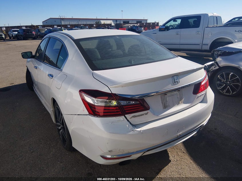 Vin: 1hgcr2f53ga032433, lot: 46831456, honda accord sport 20163