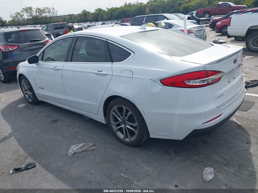 Vin: 3fa6p0ru7kr155777, lot: 46831488, ford fusion hybrid titanium 20193