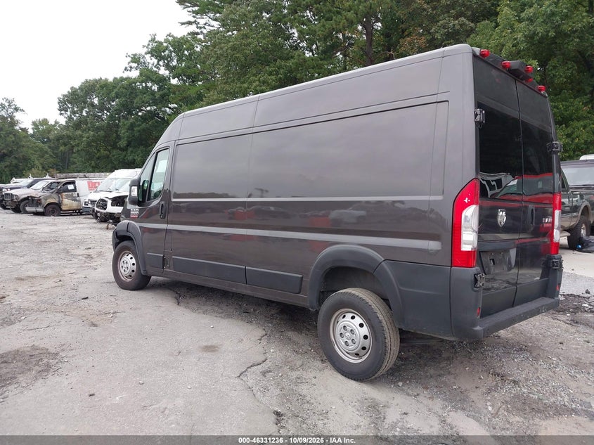 Vin: 3c6lrvdg0me582015, lot: 46831489, ram promaster 2500 high roof 159 wb 20213