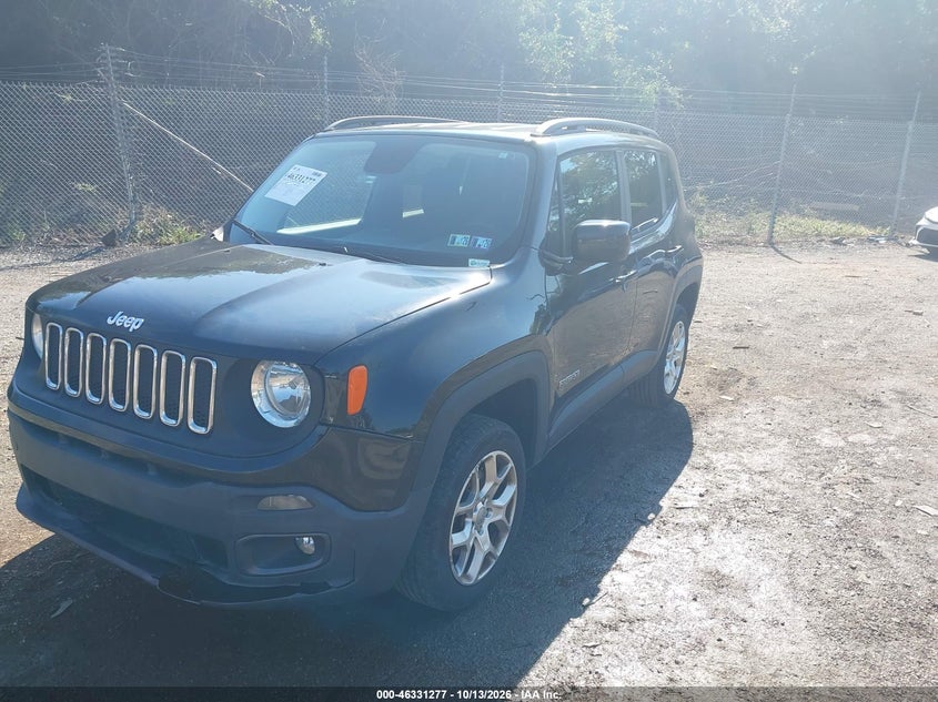 2017 Jeep Renegade Latitude 4X4, Normal Wear & Tear, IAAI, VIN ZACCJBBB4HPG49942 — photo 2