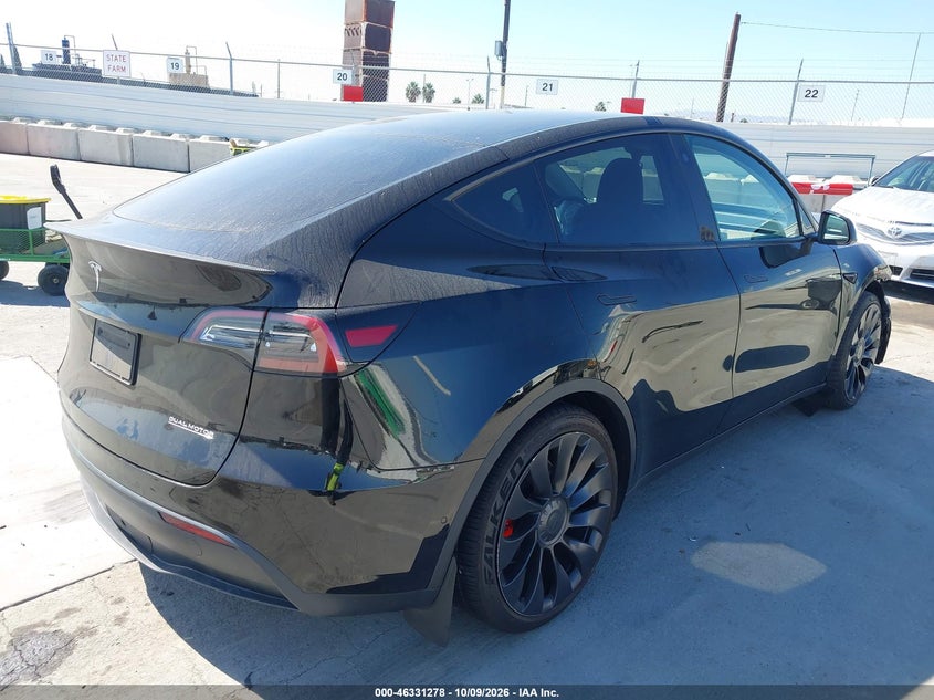 Vin: 7saygdef4nf495298, lot: 46831531, tesla model y performance dual motor all-wheel drive 20224