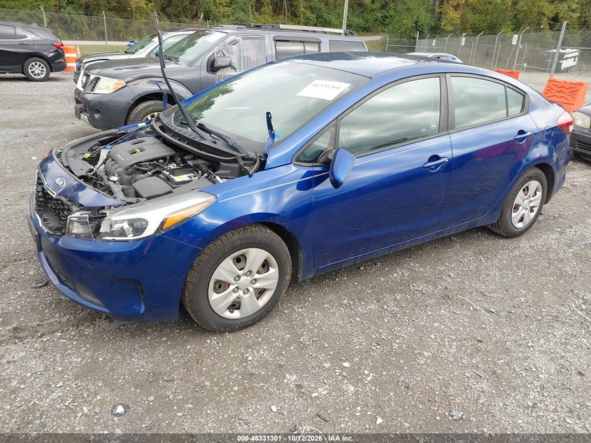 Vin: 3kpfk4a76he153329, lot: 46831554, kia forte lx 20172
