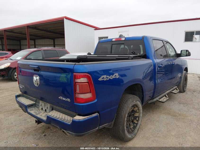 Vin: 1c6srfmt6kn803107, lot: 46831675, ram 1500 big horn/lone star  4x4 6'4 box 20194