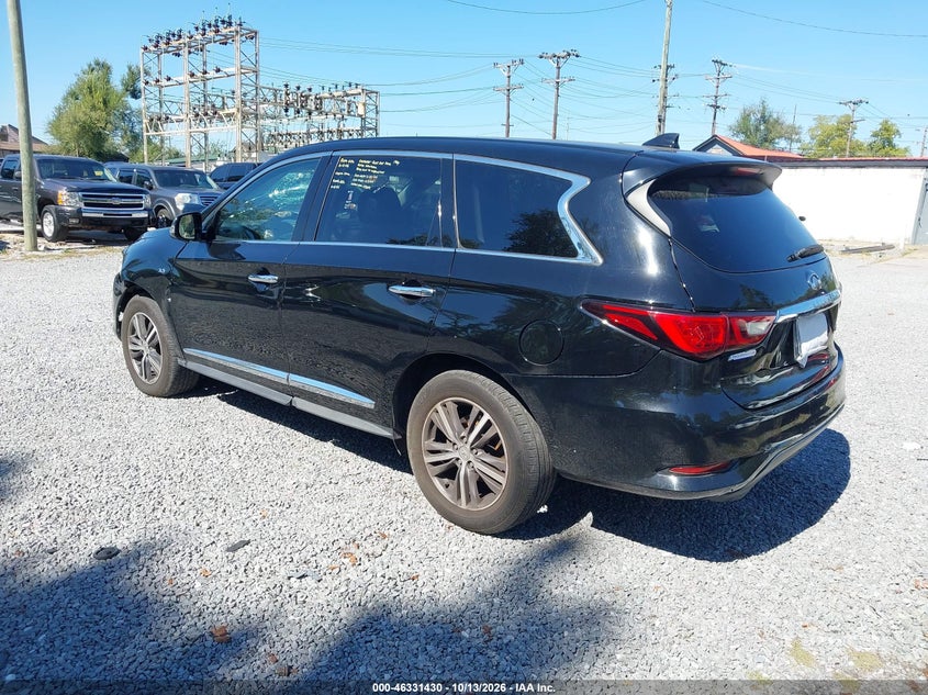 Vin: 5n1dl0mmxjc523902, lot: 46831682, infiniti qx60 20183