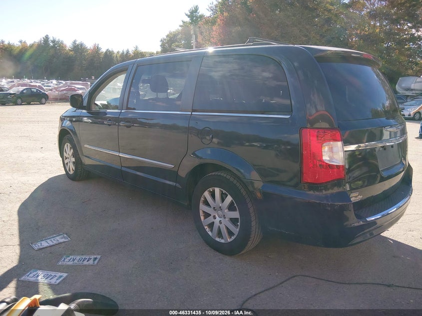 Vin: 2c4rc1bg1dr744202, lot: 46831688, chrysler town & country touring 20133
