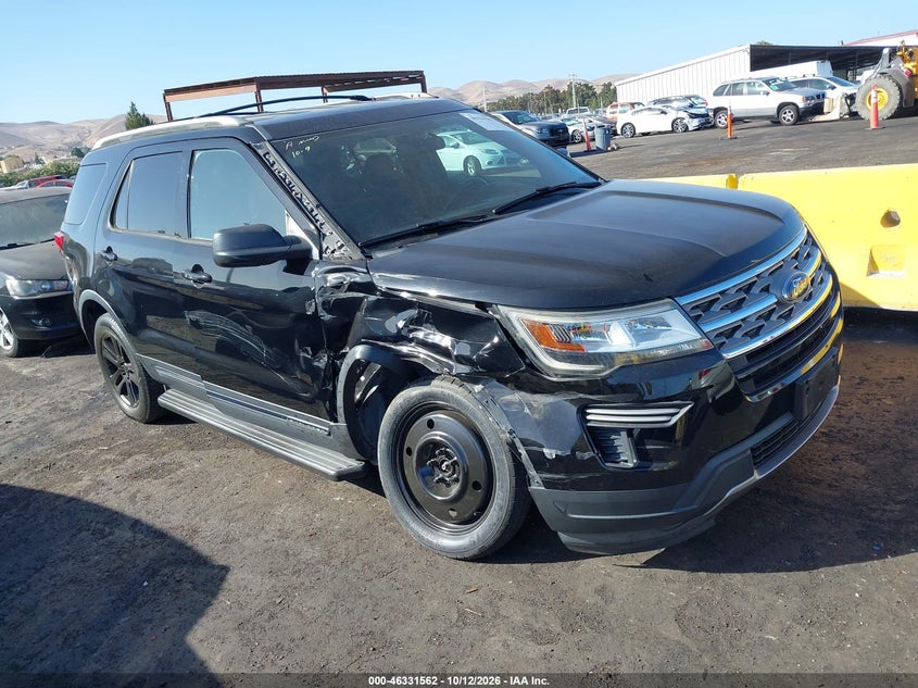 Vin: 1fm5k8dh9jgb18468, lot: 46831815, ford explorer xlt 20181