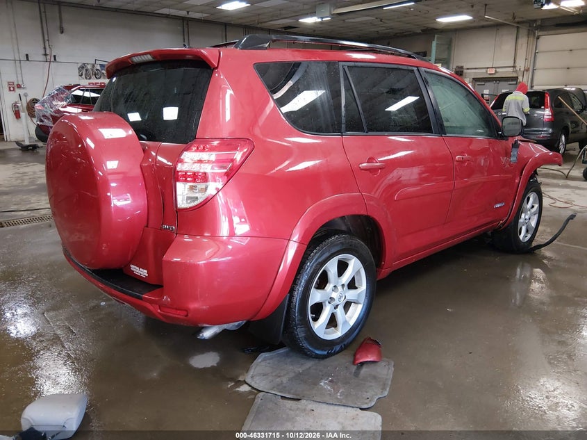 Vin: 2t3dk4dv2cw076800, lot: 46831968, toyota rav4 limited v6 20124