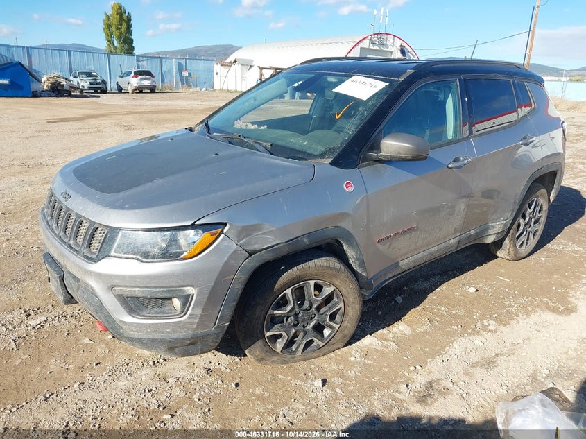2019 Jeep Compass Trailhawk 4X4, Right Front, IAAI, VIN 3C4NJDDB0KT790525 — photo 2