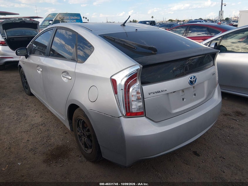Vin: jtdkn3du1f0449737, lot: 46831998, toyota prius two 20153