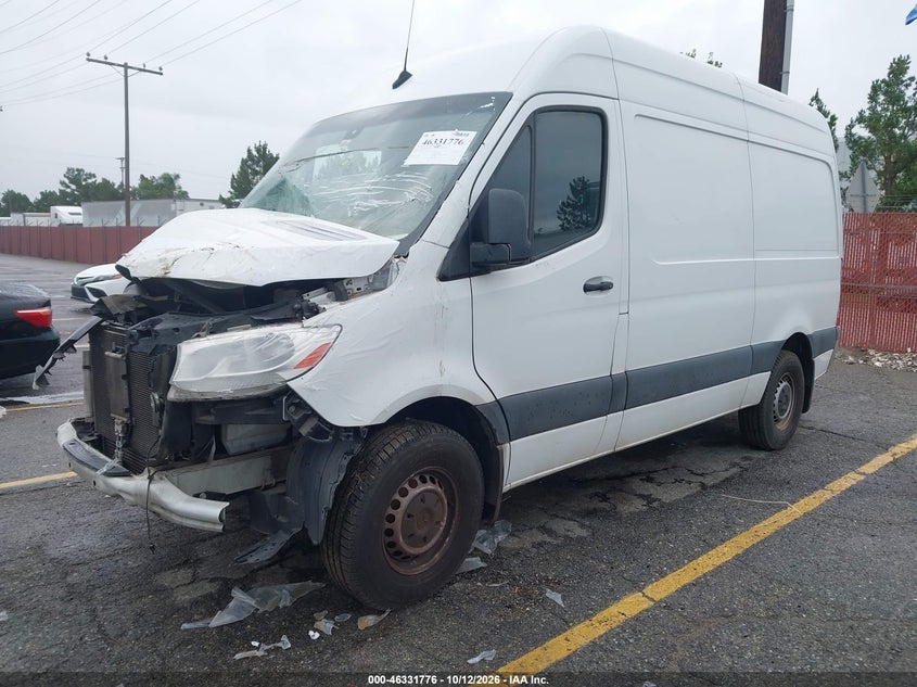 2021 Mercedes-Benz Sprinter 2500 Standard Roof V6, Front End, IAAI, VIN W1Y4EBHY9MT075417 — photo 2