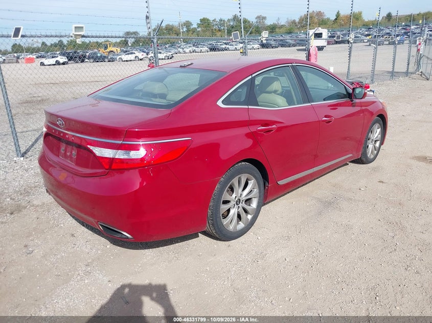 Vin: kmhfg4jgxda247255, lot: 46832052, hyundai azera 20134