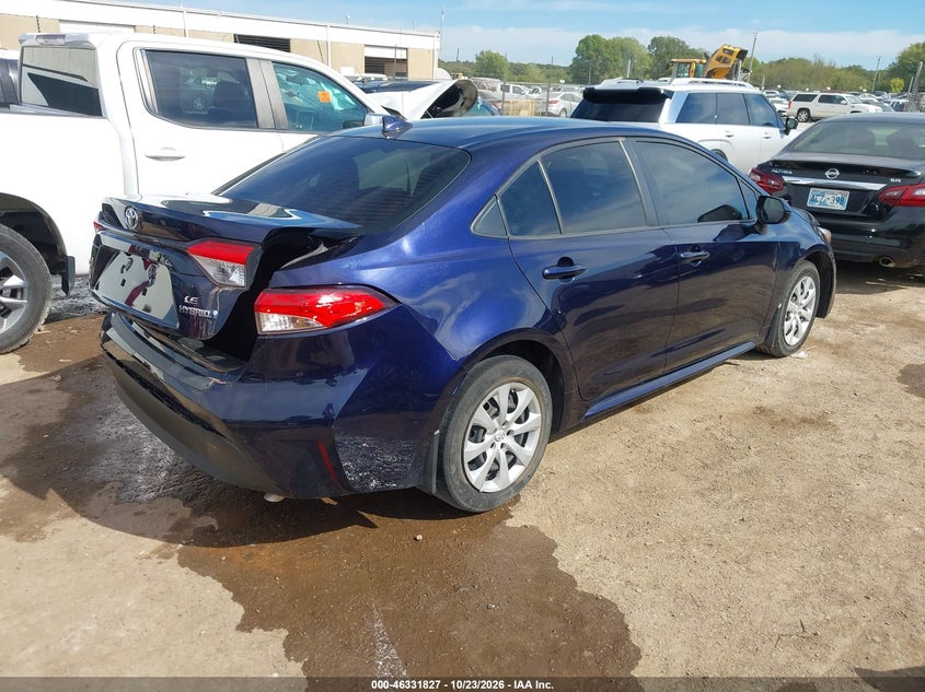Vin: jtdbcmfe8pj004151, lot: 46832079, toyota corolla hybrid le 20234
