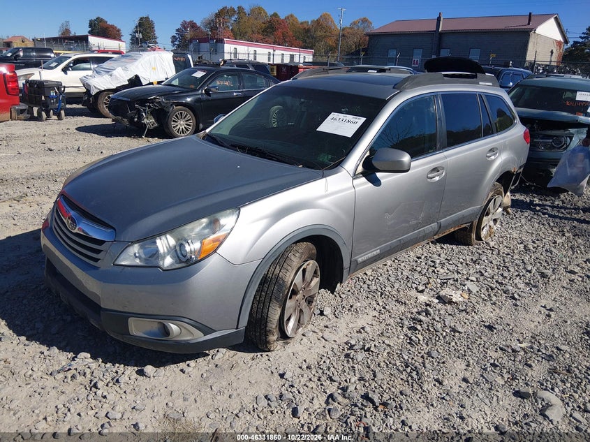 Vin: 4s4brbkc8a3330711, lot: 46832113, subaru outback 2.5i limited 20102