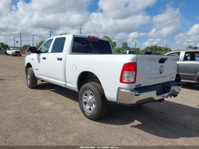 Vin: 3c6ur5cjxkg590402, lot: 46832117, ram 2500 tradesman  4x4 6'4 box 20193