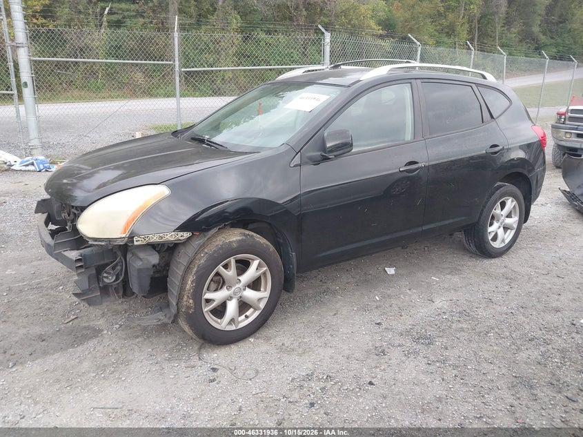 2009 Nissan Rogue Sl, Front End, IAAI, VIN JN8AS58T19W326060 — photo 2