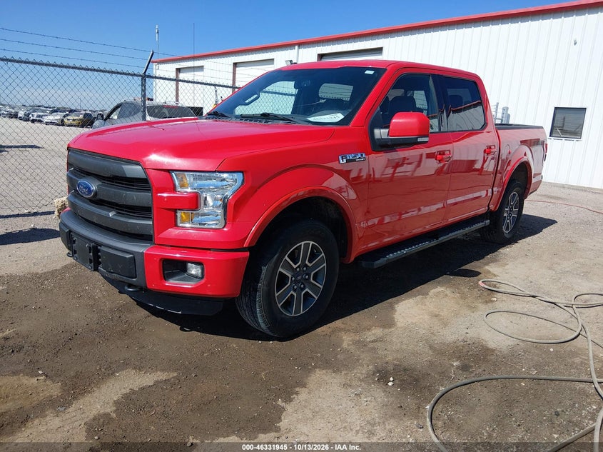 Vin: 1ftew1efxfke85705, lot: 46832198, ford f-150 lariat 20152