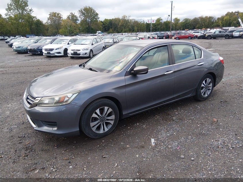 Vin: 1hgcr2f33da066124, lot: 46832219, honda accord lx 20132