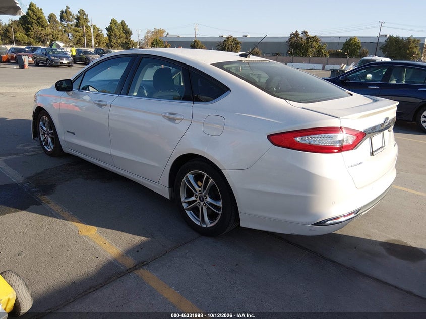 Vin: 3fa6p0lu6fr226739, lot: 46832251, ford fusion hybrid se 20153