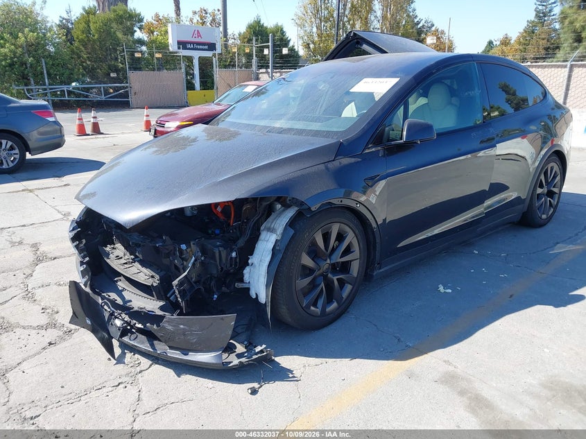 Vin: 7saxcde56pf431331, lot: 46832290, tesla model x dual motor all-wheel drive/standard range 20232