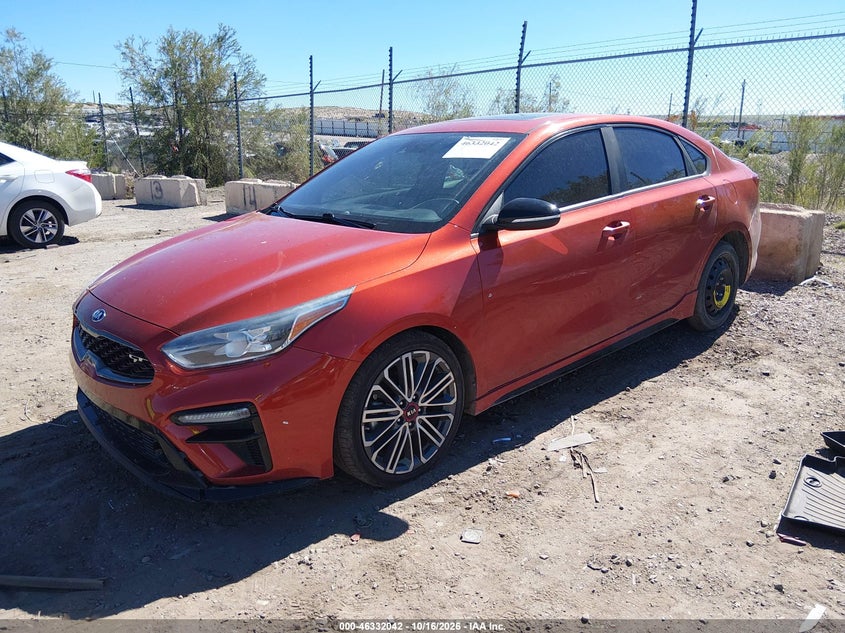 Vin: 3kpf44ac3le136956, lot: 46832296, kia forte gt manual 20202