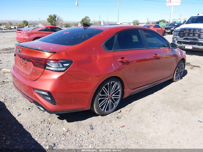Vin: 3kpf44ac3le136956, lot: 46832296, kia forte gt manual 20204