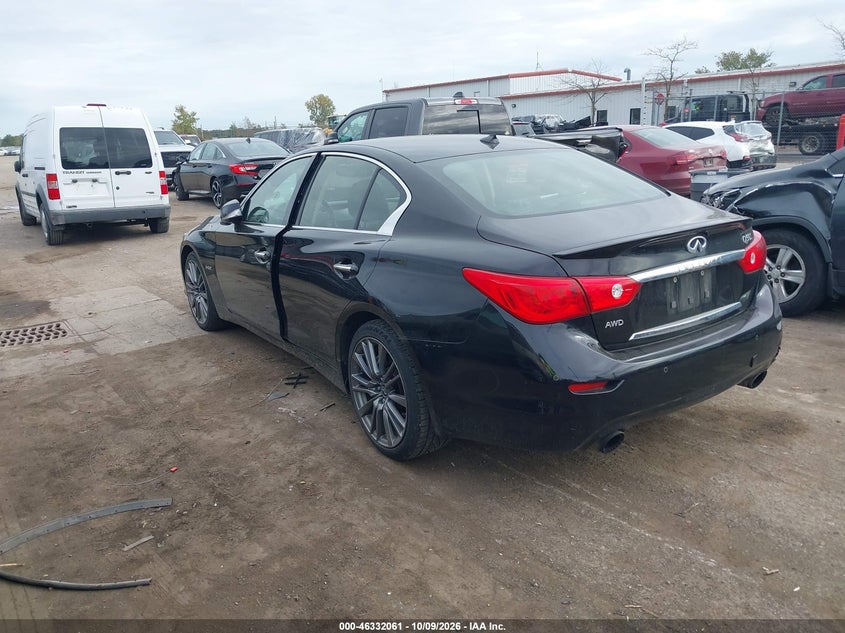 Vin: jn1fv7ar7gm451529, lot: 46832314, infiniti q50 3.0t red sport 400 20163