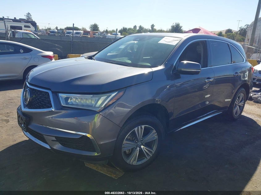Vin: 5j8yd3h37kl009336, lot: 46832316, acura mdx standard 20192
