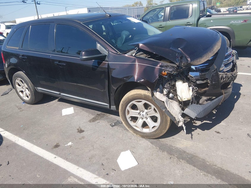 Vin: 2fmdk3jc3dbe15173, lot: 46832357, ford edge sel 20131