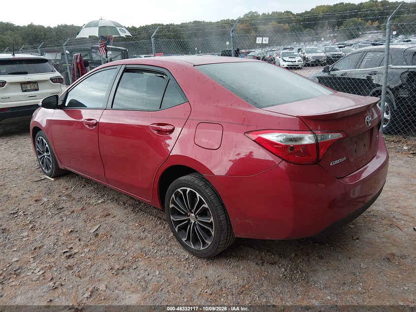 Vin: 2t1burhe9gc719412, lot: 46832370, toyota corolla s plus 20163