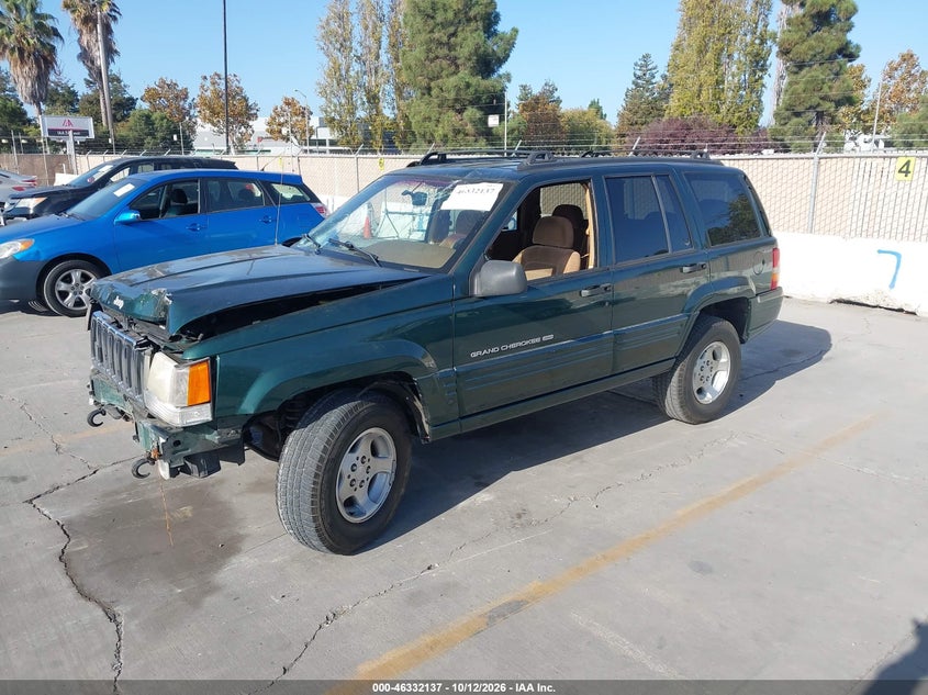 1998 Jeep Grand Cherokee Laredo, Обычный износ, IAAI, VIN 1J4GZ48Y7WC298893 — фото 2