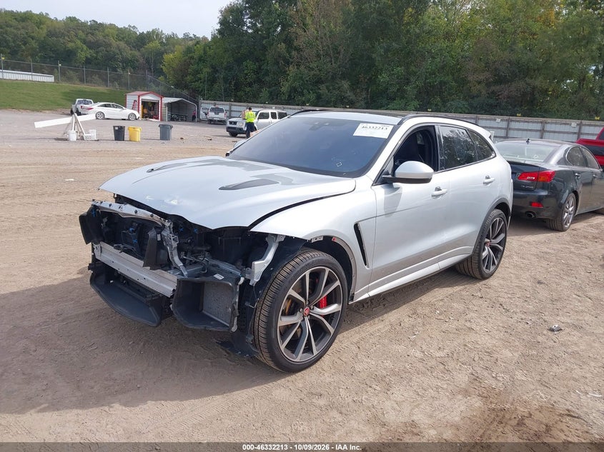 2020 Jaguar F-Pace Svr P550 Awd Automatic, Удар спереди, IAAI, VIN SADCZ2EE1LA630082 — фото 2