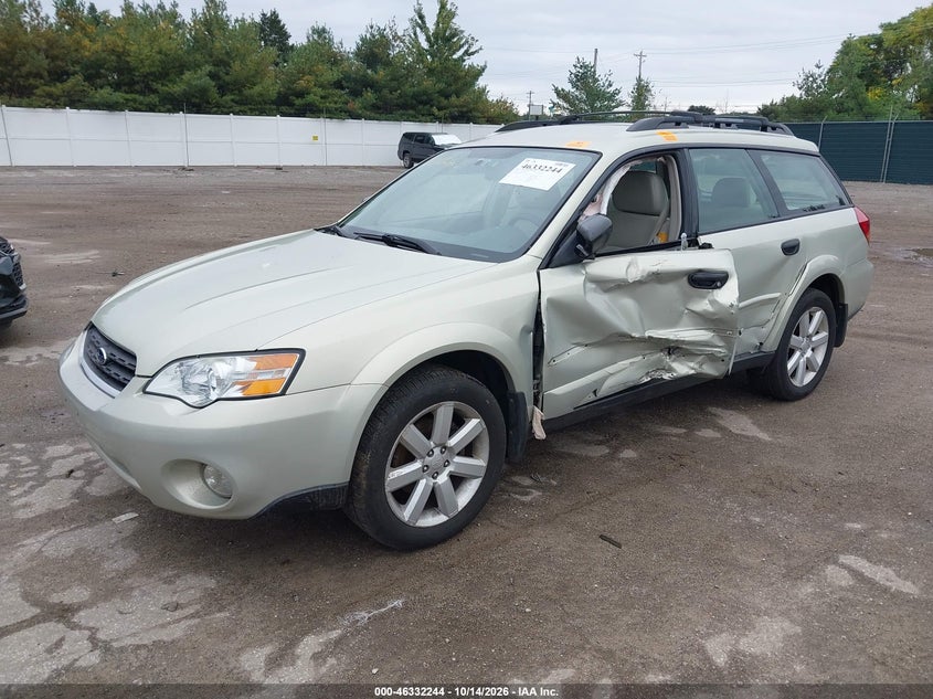 2006 Subaru Outback 2.5I, Левый бок, IAAI, VIN 4S4BP61CX67338338 — фото 2