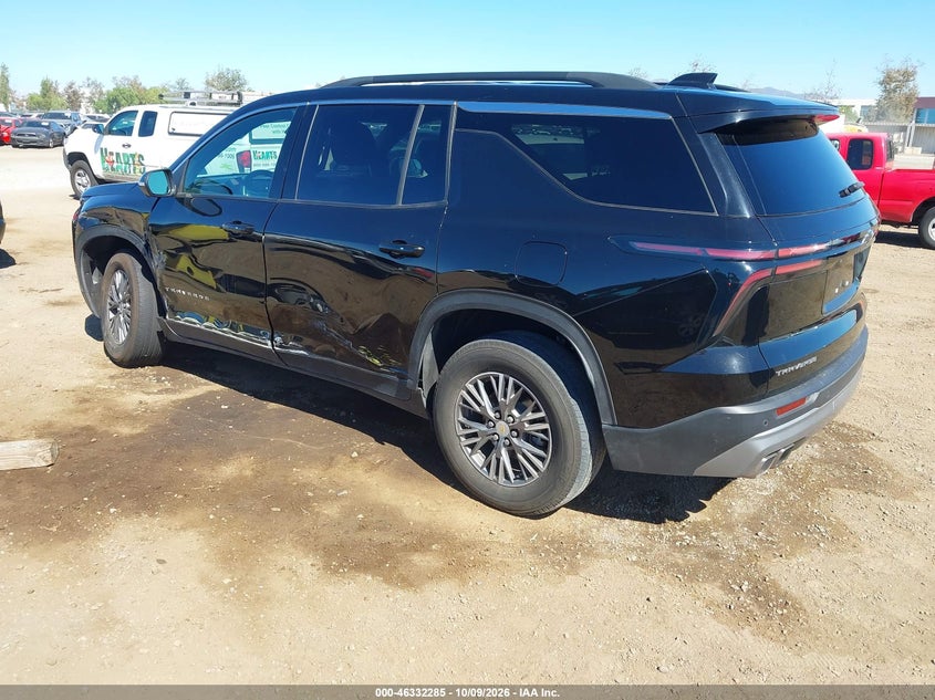 Vin: 1gnergrs6sj250355, lot: 46832538, chevrolet traverse fwd lt 20253