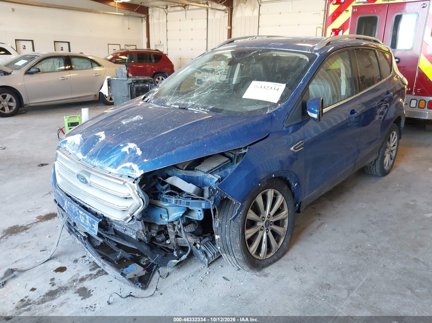 Vin: 1fmcu0jd2hue45634, lot: 46832587, ford escape titanium 20172